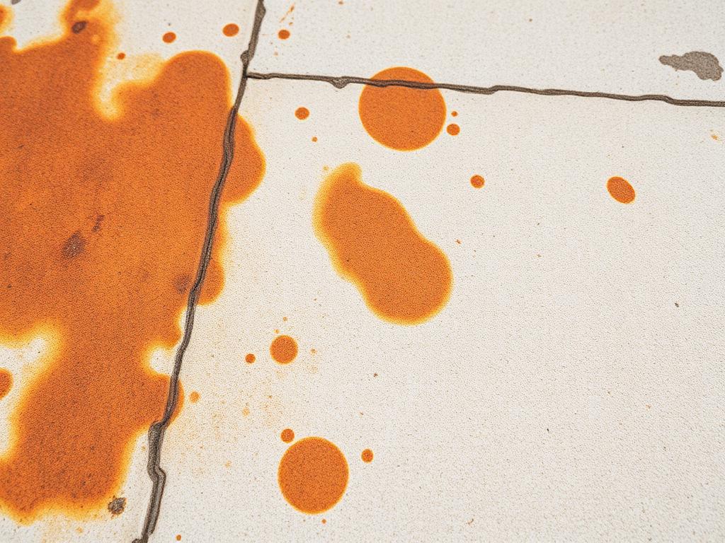 Rust & Stains buildup before pressure washing